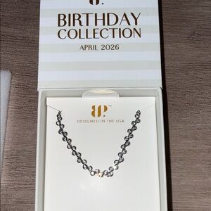 Crystal-Linked Silver Bracelet — Birthday Collection April 2026